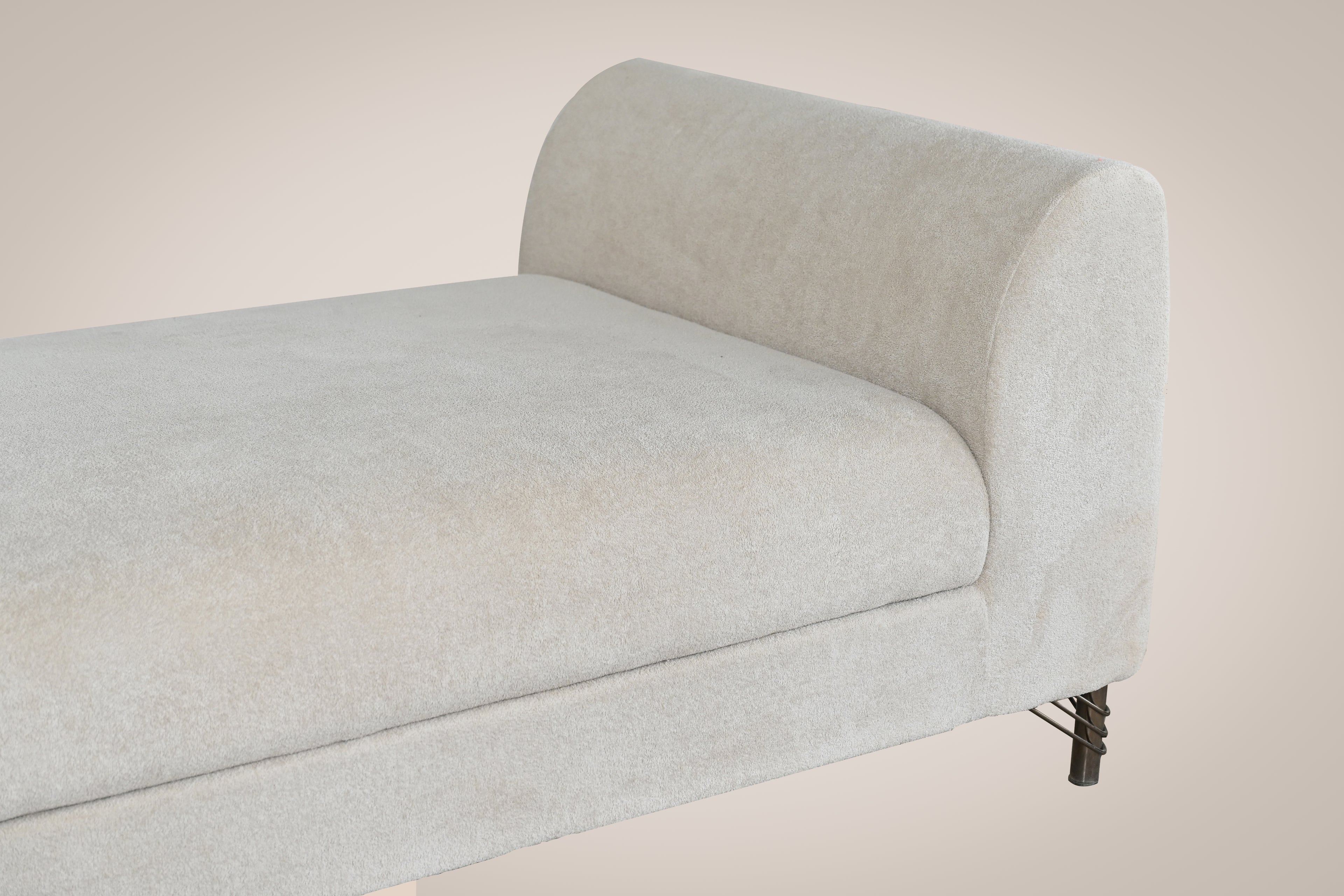 3 Seater Luxury Ivory Sofa for Modern Living Room Perfect for Home Office Guests Living Room | Premium Cream Fabric Couch for Living Room