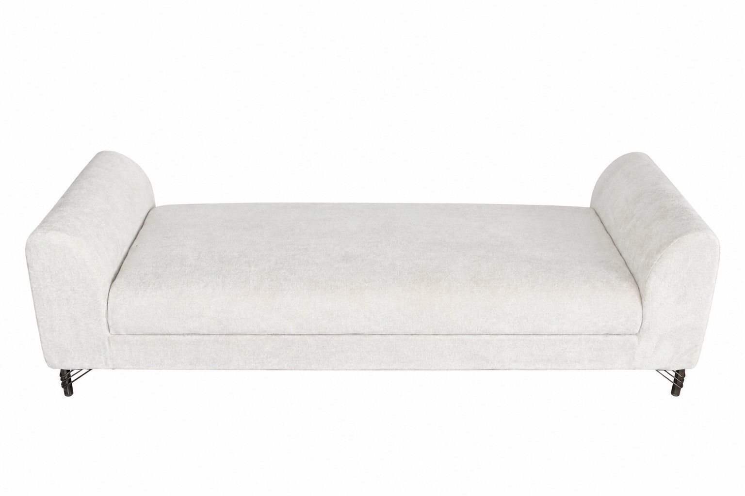 Restlooms Ivory Bouclé 3 Seater Sofa | Luxury Cream Fabric Couch