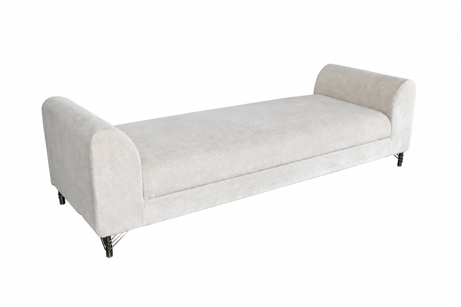 Restlooms Ivory Bouclé 3 Seater Sofa | Luxury Cream Fabric Couch