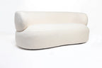 Restlooms Cloud Curve Bouclé Sofa – Modern Luxury Curved 3 Seater Sofa | Premium Cream Living Room Couch