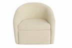 Modern Bouclé Swivel Accent Sofa Cream | Cozy Living Room Sofa